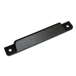 Plastic end piece for anchoring rail